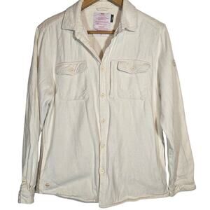 Globe Australia Organic Cotton Mens Flannel Shirt Pocket Sport Skater Surf Large